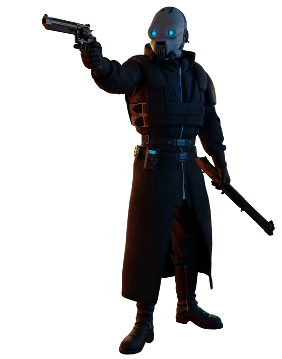 Redux of one of my older renders using newer assets and better shading / lighting.

Silly Sector Commander. Going to redo the SPIRIT-1 Render as well as make some renders of other custom units such as the Reaper to post here.

Mask is from Darkblade909, you can purchase it from their Gumroad.