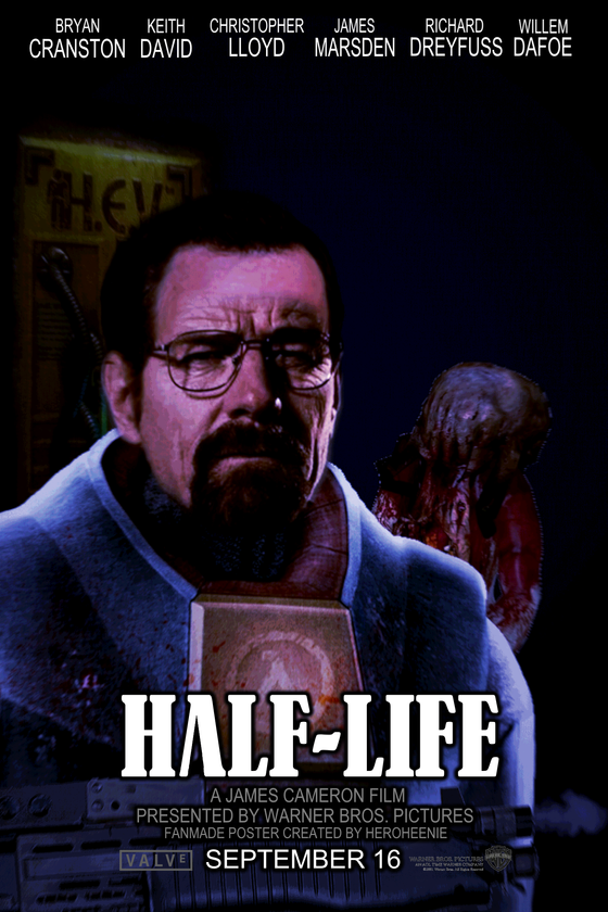 Half-Life (2004)
After the success of the first game in 1998, Warner Bros saw the opportunity to make a film adaptation. The movie was developed concurrently with the sequel to the first game. 

Super happy with how this turned out! I spent a really long time working on this and I think the result turned out pretty good.