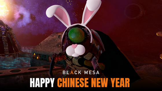 Greetings scientists, 

We would like to wish you all a happy Chinese New Year and good luck with the year of the Water Rabbit! Don’t forget to check for snarks in bunny suits before you put on your suits, scientists.

We would also like to remind that the Community Hat Competition is still ongoing in the Crowbar Collective Discord. Don’t forget to submit your entries before January 27th!

- The Crowbar Collective Team