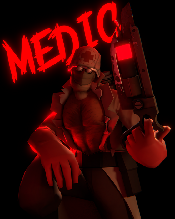 Medic render for my friend!
Made in Blender