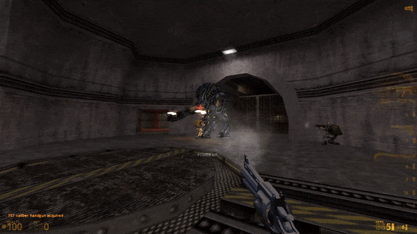 Newest Half-Life 1: MMod additions.

- Gargantua Flame Effects
- Barnacle Death Effect
- Gonarch Highly Corrosive Unknown Material