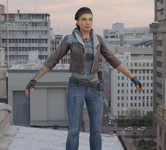 Made the Half-Life Alyx Alyx look good by combining her old head to the hd body