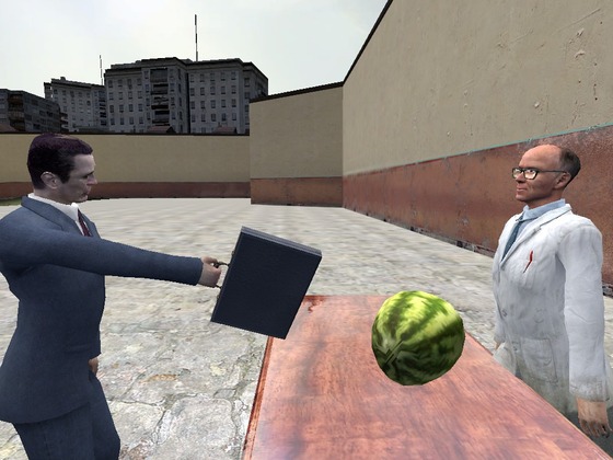 G-man tries to get a melon Part 1