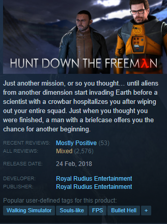 Hunt down The Freeman came out half a decade ago