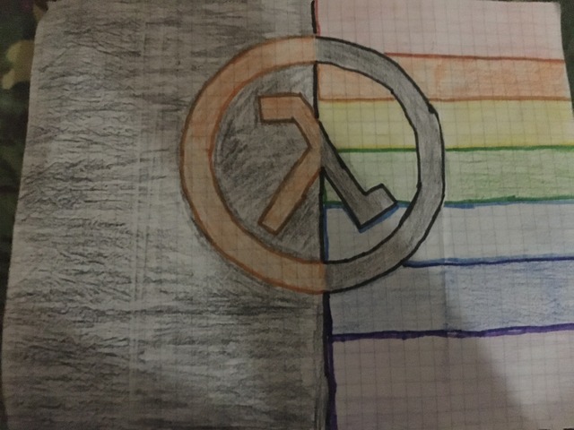I drew a regular lambda background and a rainbow lambda #радуга #lambda #goshasheriff #rainbow #лямбда #георгийшериф 