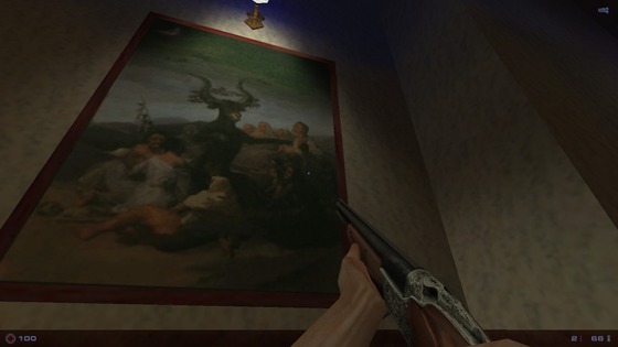 I always like it when actual paintings are put into old games/engines. This is from They Hunger in Sven Co-Op