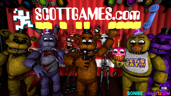 The thing I made for fnaf 8th anniversary in 2022 Models by @/FiveNightsPack on twitter