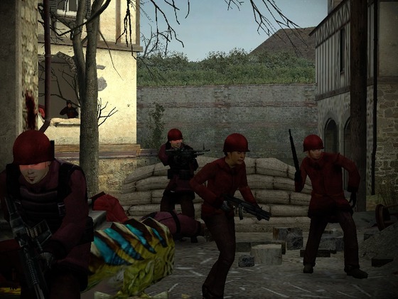 SMOD Arcade: The Red Republic

So here we have the Red Republic from SMOD Arcade - the faction that constantly battles the mistaken identity crisis. Clad in their bright red uniforms and M1 helmets, they are often mistaken for communists by the other armies. It's understandable, I mean, who wouldn't confuse a group of soldiers wearing bright red with hammer and sickle imagery? But rest assured, even in the midst of an alien invasion, the Red Republic soldiers are still committed to democratic values. I'm sure the aliens are really impressed by their commitment to voting rights and socialized healthcare.

In Invasion mode, the Red Republic really gets to show off their stuff. Their SMG Grunts wielding MP5s can really lay down a solid wall of lead, while their AR Soldiers with fully-automatic M-16s can take out enemy forces with ease. It's almost like they have access to weapons that technically shouldn't exist. Maybe they have a secret stash somewhere, or maybe they just have a really good weapons dealer. Either way, it's clear that the Red Republic doesn't mess around when it comes to firepower.

While their choice of attire might not exactly scream "tactical advantage", they do make for quite the colorful team on the battlefield. Just be careful not to mistake them for a group of over-enthusiastic Christmas carolers or else you might end up on the wrong side of the battlefield.