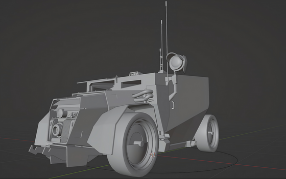 Here is a little something I've been working on ...
I wanted to participate in the Endless Engines challenge, but sadly didn’t get enough time to finish my work…
I decided to create this Combine truck based on a concept from Tristan Reidford
There is still some work to do in terms of modeling, but it’s coming along quite nicely
I hope I’ll be able to finish it, and maybe port it into Source !
Hope you like it ! :)