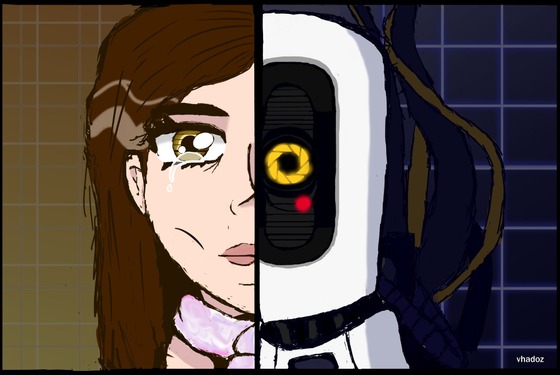 Coraline and GLaDOS 
