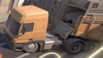 Nearly 20 years of history with this model. Model originated in Half-Life 2, then was remodeled for Left 4 Dead, and now it has been remodeled for Counter-Strike 2. Three different wrecked flatnose truck models, with drastically different levels of detail, modeled after completely different trucks, but all crashed in the same position.