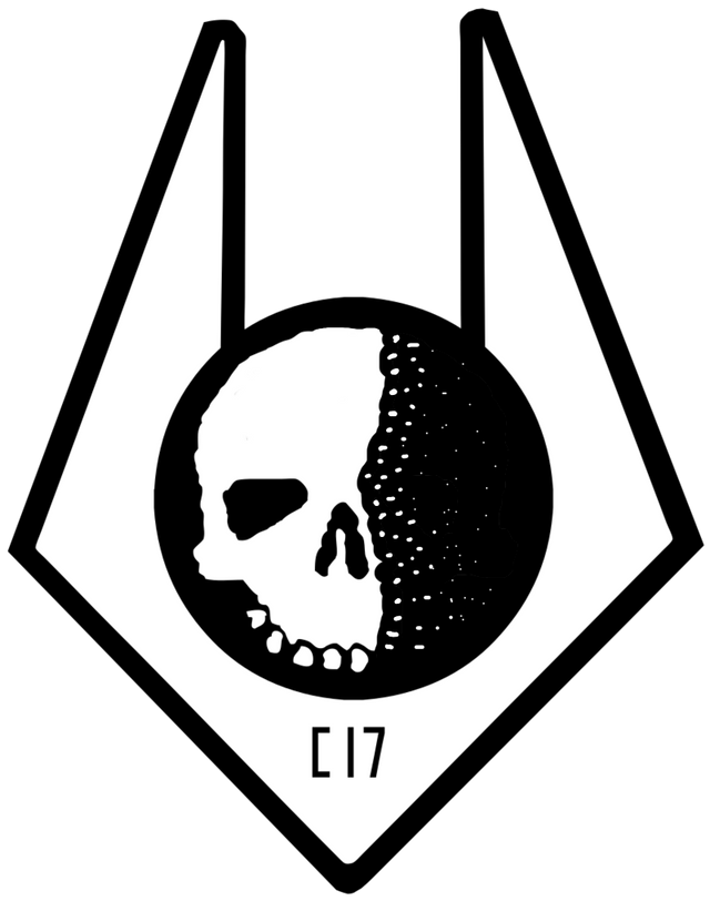 This isn't really fan art but it's just if every rank had the skull Insignia...
one bullet hole - Metrocop
3 bullet holes - Normal Soldier
Huge hole - Shotgunner
Blue versions - Nova prospekt 
Disintegrating - Elite
No damage - unranked
