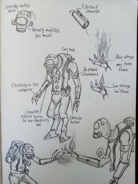 Information sheet of the Pyro-Vort, most probably starring our beloved Uriah. He's a scientist but I think for the sake of the Resistance and his species he would take up a more fighter's role or something.
Tell me if you can't read any letters.

Part of the HL/TF2 crossover. 