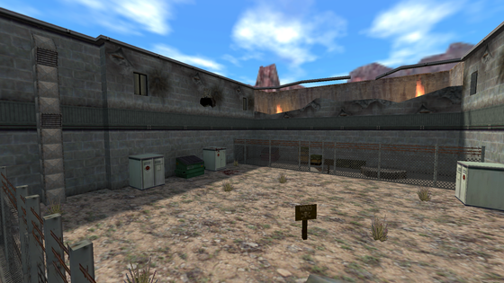 Map for Half-Life: Insecure, a war-torn building.