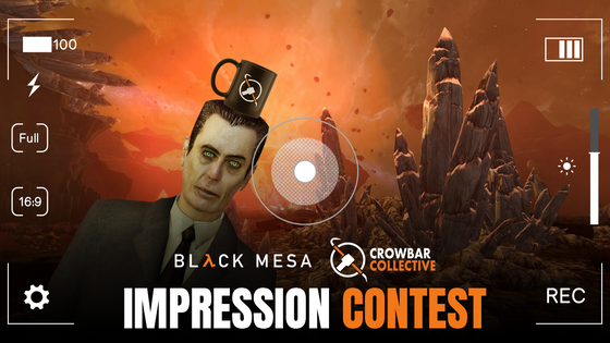 Attention, all Black Mesa personnel!

We are thrilled to announce our Half-Life Character Impression Contest! Put on your thinking caps and get ready to impersonate a character from the Half-Life universe. If you'd like to participate, all you have to do is record a short video clip (maximum 30 seconds) of you impersonating a character, and submit your video in the #impression-contest channel on the Crowbar Collective Discord. 

The winners will be selected based on community votes, and the top 3 videos with the most reactions will win a Crowbar Collective Mug each! Submissions are open now! We will be holding the community vote in the #impression-contest channel from 21st - 28th of April, so be sure to submit your entry before the 21st!

Join Here: https://discord.gg/crowbarcollective

Rules:

1. Only 1 entry per contestant.
2. The impression must be of a character from the Half-Life universe.
3. The video clip should be in a widely compatible format (e.g., MP4, webm, mov) and must not exceed 30 seconds in length. Optionally you can upload to Youtube and share a direct link!
4. Contestants must be in the video; feel free to wear a mask. State your Discord username at the start or end of the video.
5. NO content allowed that can be construed as pornographic, NSFW, religious, or political.
6. After the entry period is complete, we will lock the channel and allow all members to react to the entries to place their vote.

We can't wait to see your fantastic impressions and celebrate the Half-Life universe with you all!

Follow us on Facebook, Twitter, and Instagram for the latest developer updates and news.

Facebook: https://www.facebook.com/BlackMesaDevs/
Twitter: https://twitter.com/BlackMesaDevs
Instagram: https://www.instagram.com/blackmesagame/
