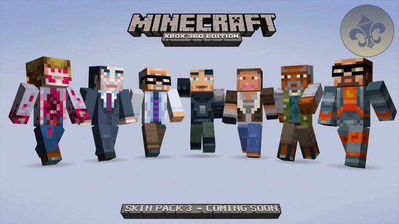 there are half life skins for old console minecraft