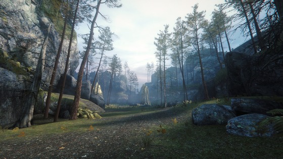 I'm wishing Volkolak on Gamebanana had finished or released a WIP of their foliage and rock mods. This would be great in VR