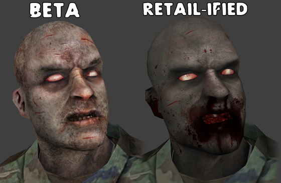 "Even being in a war doesn't prepare you for this. They never stop, they come at ya and come at ya and they never goddamn stop!"

This is a project that I've been working on for a while now. Ever since The Last Stand Community Update added L4D1 Common Infected back into L4D1 campaigns, they were given new textures from the beta of the game but were kind of scuffed, still retaining their dirt and scum layers. I then decided to update them to look more like their retail textures, and including higher resolution textures to the already existing clothing/faces, using official PSDs. 

The name of the project is called Corrected Common Infected and it's currently on the L4D2 Workshop, however the textures and additions shown here are not included but will be in the near future.