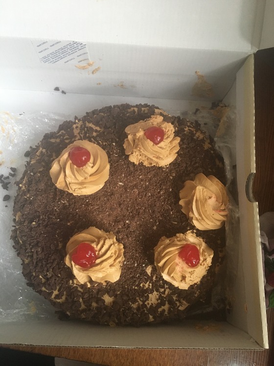 It's my birthday and it's time for a cake from portal #георгийшериф #деньрождение #аленкашериф #шерифы #portal #portal2 #cake #торт 