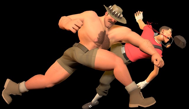 Here's another Saxton hale practice  pose i did today.
Let me know what you guy's think about it