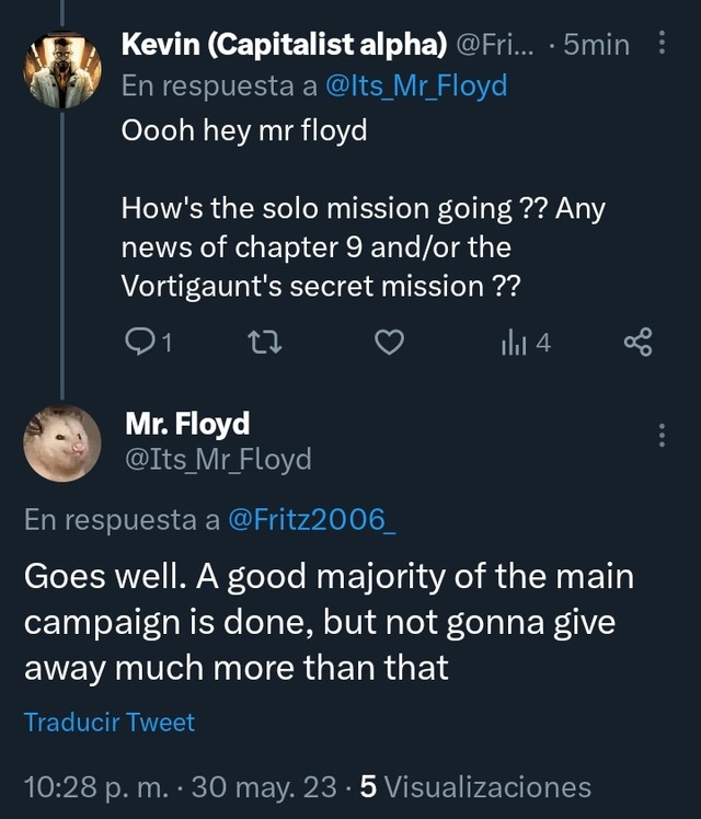 Not much news about solo mission