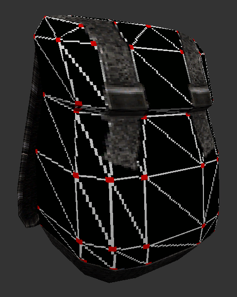 I never really liked how the DMC backpack model was just a lazy recolour of the TFC backpack, so I set out to make a new one that bears more of a resemblance to the DMC models while also looking more like the original Quake backpack! I'm not a great texture artist though, so I asked @dakashi for help, and this was the result! A brand-spankin' new backpack model for DMC and FreeDMC~!