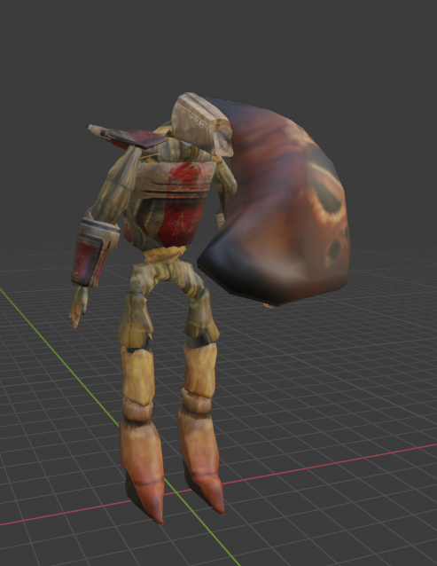 Crusty kitbash of a possible pre-pitch Hoard enemy

The blendfile's been posted in the VCC and Dark Interval servers, I've been running into trouble getting its rigging into a working state due to it being tall enough to tower over the Combine Guard