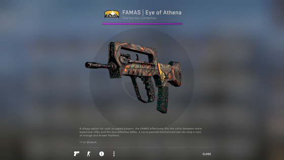 just unboxed my first pink grade, whatever its called in csgo! and its not a bad skin either!