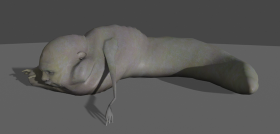 In honor of the released scans today, here’s a look at a wip BreenGrub model I’m making for fun. Based off of the Breen Host Body concept art. Modeled and animated in Blender, textured in photoshop.