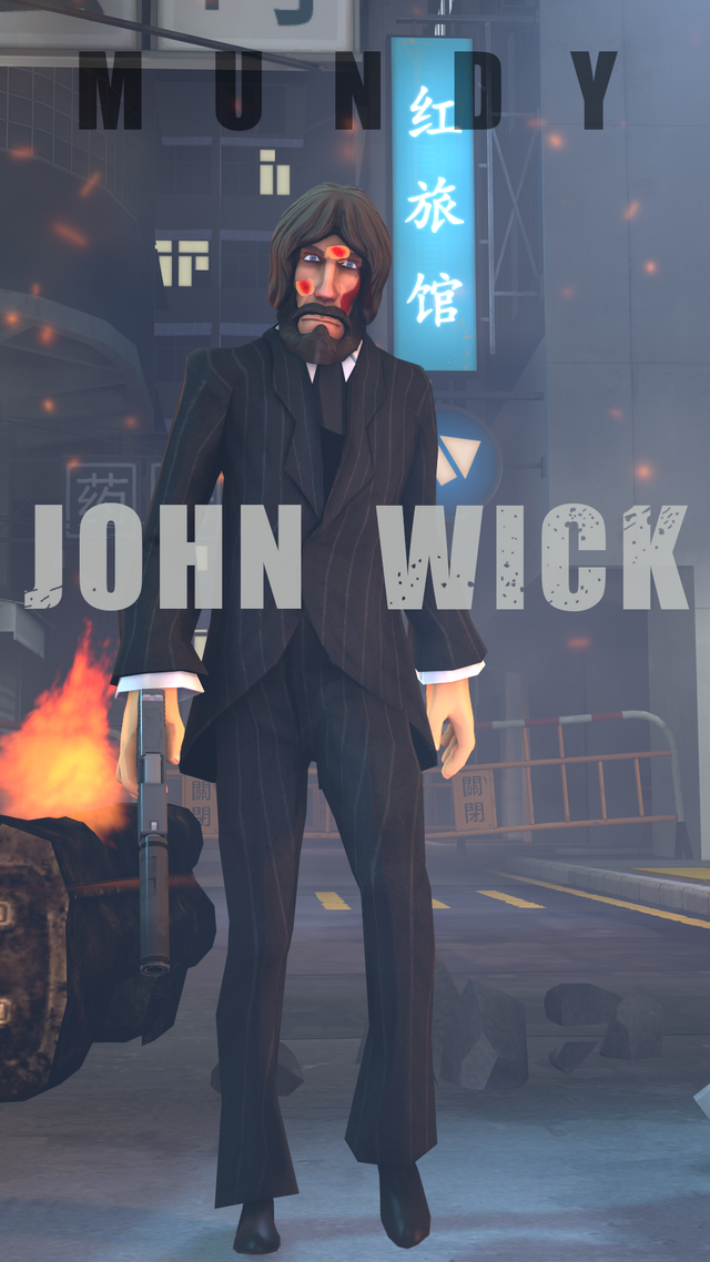 John wick poster that i made for 1 day
