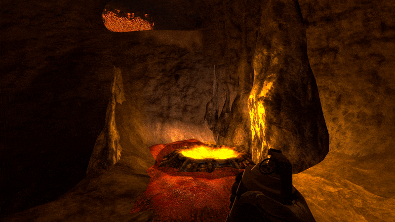 Getting around the treacherous Antlion Hive caves will be a little simpler with these Xen Trampolines - but watch your footing! The Antlions aren't afraid of using them too.