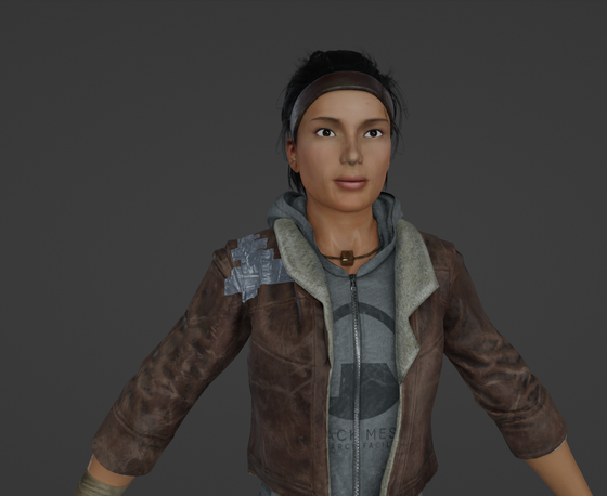 Been at it again with the half life blender character pack, got back from a really long break from being unmotivated in it, so I remade the alyx hybrid and antlion guards plus Collette green and Gina cross
