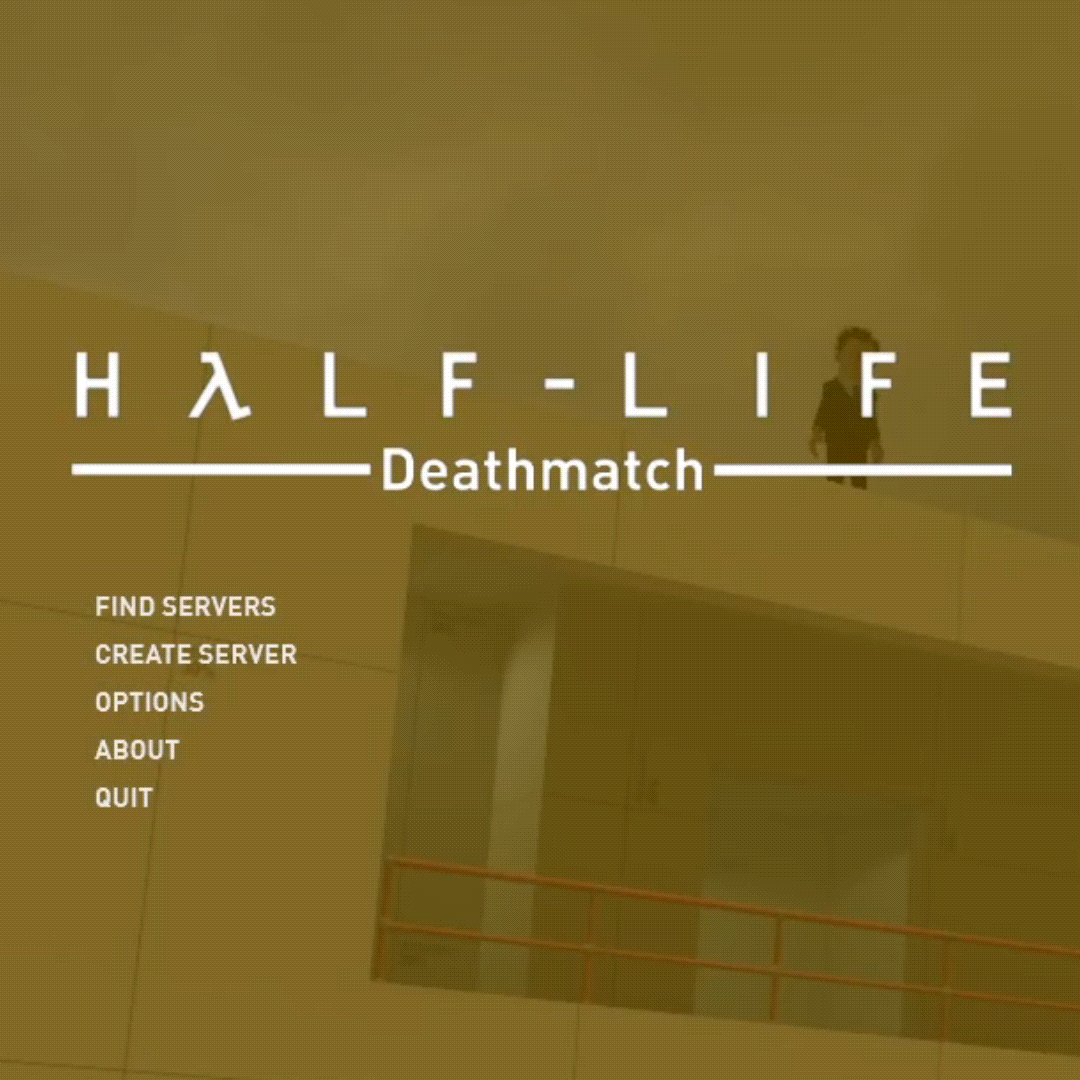 Today, I worked on the Main Menu of a Half-Life themed s&box project that I started about 2 years ago. I tried to make it as accurate to the source engine menu as I possibly could. Yes, Even that made its way in. I have no fucking clue how, this isn't even vgui. This project must be cursed, don't expect to see me alive any time soon.