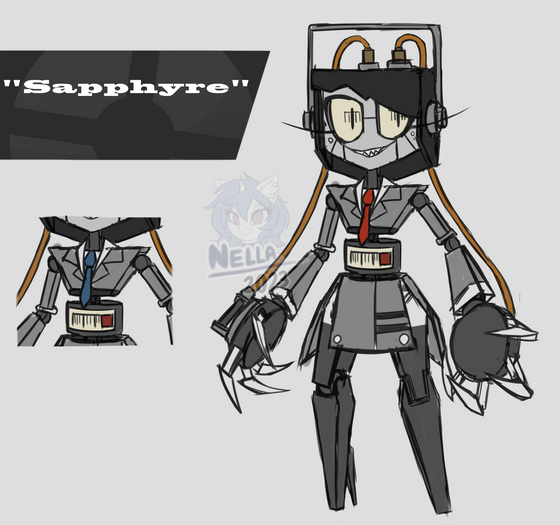 "Sapphyre" the Electro-Sapper

Heavily inspired from The_Hydroxian's "Zappa" design!