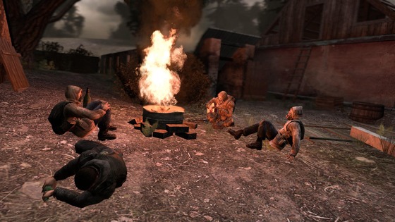S.T.A.L.K.E.R campfire scene
