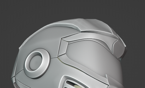 [W.I.P] 
Here's a sneak peek at our brand new H.E.V Mark V helmet that's in the works.

We have decided to make a brand new helmet model for our 2D helmet script, inspired by several other models. We will also be updating the layout of it to match the helmet's interior. More updates soon.