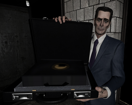So what's inside G-Man's briefcase? More briefcases of course. Can't have enough briefcases.
