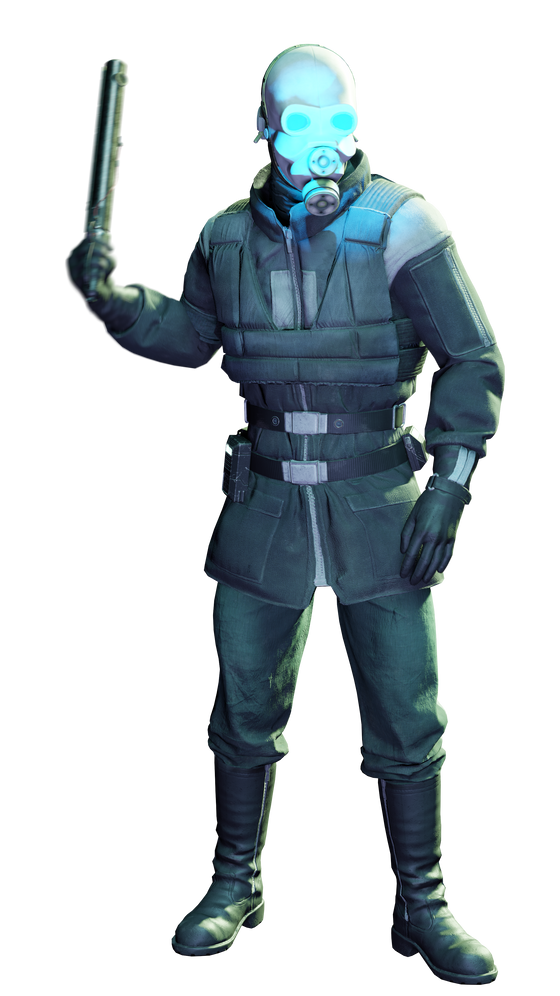 Tweaked my previous badcop render with a few tweaks (improved the camera FOV and changed the stun baton for the HL:A one)
