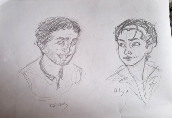 First post on this site! hope you like my little barney and alex doodle