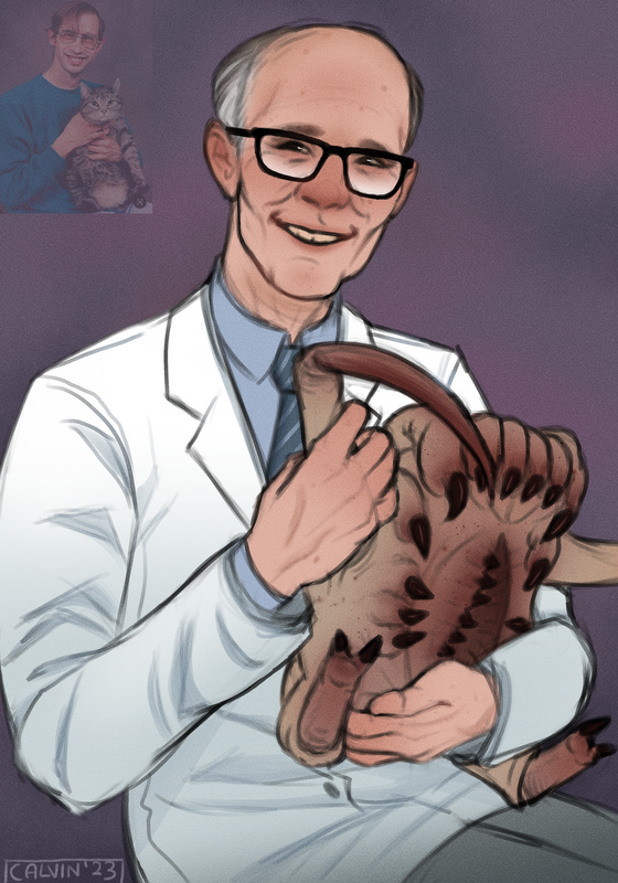 Pinterest really is a good source of inspiration, it gave me a good excuse to draw dr. K

kleiner and his heady pet :)
