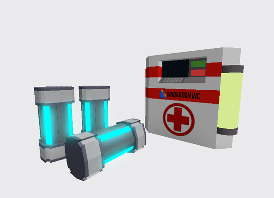 Hello! It's been a hot while. I've been rather busy behind the screen with school work and other life problems. But I'm back again, maybe somewhat better than ever. 

To remedy my hiatus, I will give you this Half-Life inspired Innovation Inc. Medpack and Batteries. This is for a "Half-Life" inspired series based on the Roblox group, Innovation Incorporated (Of course). I'm not sure if this fits into the Half-Life community or not.

Farewell, and best of luck in your future endeavours.

- UnlimitedCans