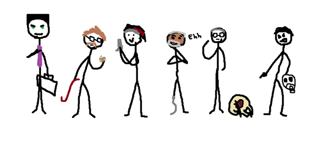 Fan "Art"
@duskscythe asked me to draw the HL2 cast, and I can't draw
