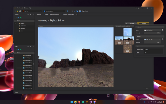 Working on an improved Skybox editor for XBLAH's Modding Tool v2.0.
Although in goldsrc creating skybox is trivial, figuring out which side is which face can be time consuming, specially if you are converting the skybox from a non-goldsrc repository.
It will also provide useful lighting data for creating maps, as well as setting fog for branches that support it.
