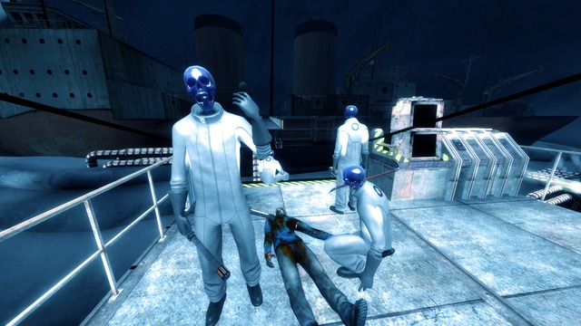 Friendship ended with the Shadow Walkers, Time Walkers are my new best friends.

Edit: What is a Time walker or Shadow walker? npc_shadow_walker is an unused NPC in EZ2, it is on the Shadow Walker map pack made by 1upD that can be found on the workshop. The Time Walker is the temporal variant and the best way I found to implement this NPC in the game ambient.
Walking corpses (without a headcrab) seemed like something the temporal anomalies could do. They wear Borealis Workers uniforms but with Aperture logo and color scheme.