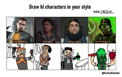 template: https://www.tumblr.com/destinywalender/722724401819320320/hey-i-made-this-form-for-half-life-fanartists

just like @dovah i drew them in my art style. but the image was so lowres that i had to make pixel art.
