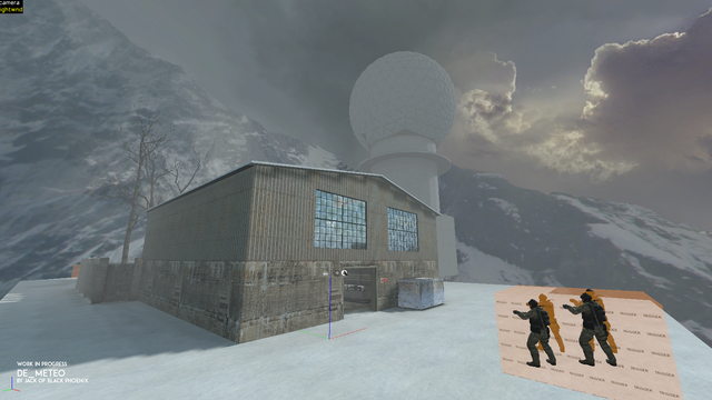 Finally, de_meteo, which was meant to be a wingman map set in the meteorological station in Carpathian Mountains. I wanted to do something artistically similar to Summit from COD:Black Ops 1, got fairly far with the center bulk of the map but once again never managed to finish it. I might give it another shot in due time though, but in CS2 instead...