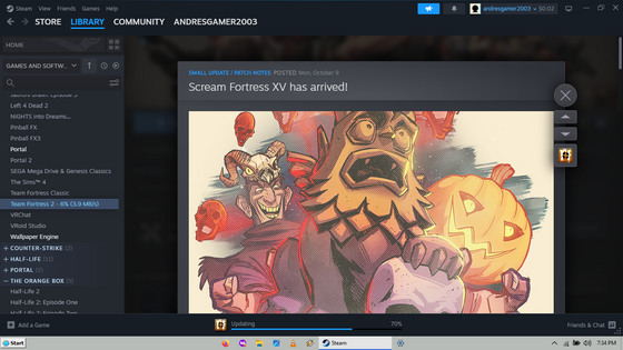 Wake up Son, Scream Fortress XV has Arrived.
https://store.steampowered.com/news/app/440/view/3710460746134468447?l=english