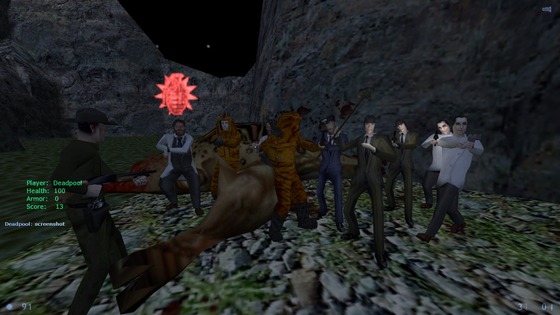 A few group screenshots I've taken from the recent They Hunger gamenight!
The first one was where we caught a giant Bullsquid.
The second one is our amazing group performance.

We had a few server hiccups here and there, but we've made it through the whole mod! Thank you all for participating.