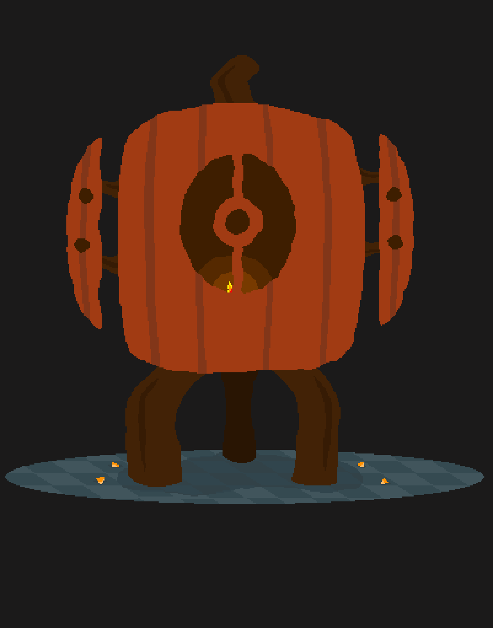 "Pumpkin Turret."

Just a little thing to celebrate the upcoming Halloween.