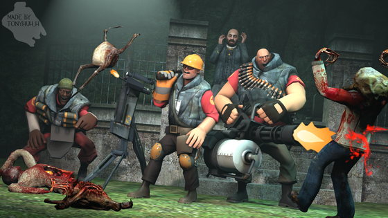 Mann Vs Zombie 

(Team Fortress 2 and Half-Life 2 Crossover)
(Based on Fortress Connected)

Ravenholm is Not Really Scary....
